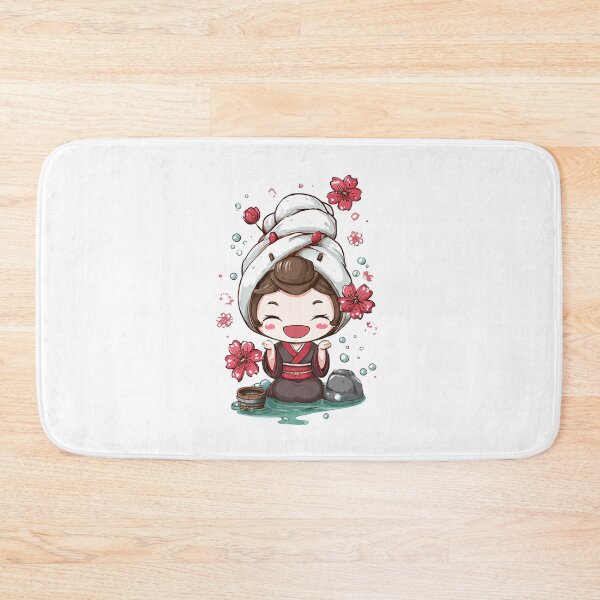 Item preview, cute chibi japan shower designed and sold by cutemakerotart.