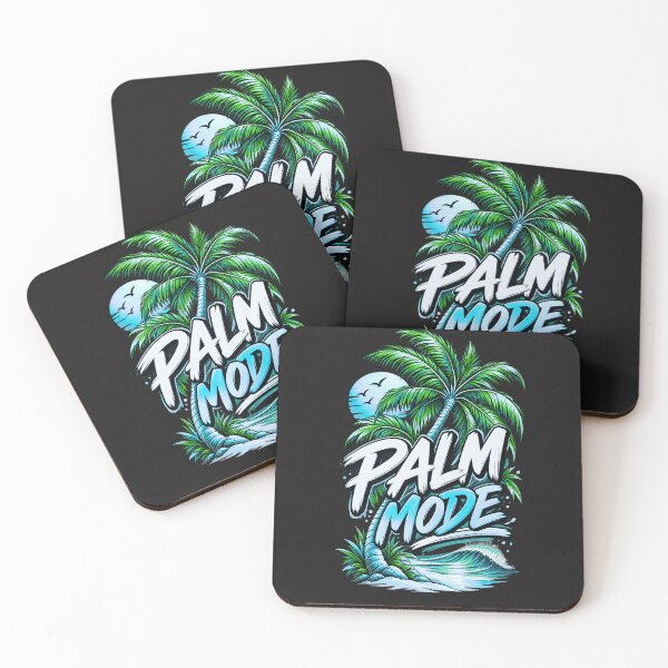 Item preview, Palm Mode Tropical Beach Palm Tree Sunset Design designed and sold by AdicretorDesign.
