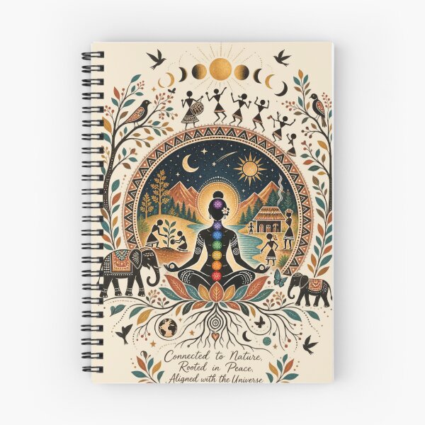 Item preview, Warli Chakra Meditation – Nature, Universe & Inner Peace designed and sold by Chirayu1111.
