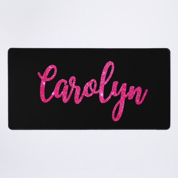 Item preview, Carolyn Hot Pink Sparkly Personalised Name Design designed and sold by CamilasPrints.