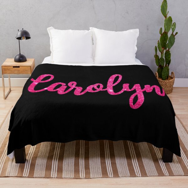 Item preview, Carolyn Hot Pink Sparkly Personalised Name Design designed and sold by CamilasPrints.