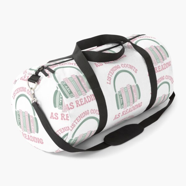 Item preview, Listening Counts As Reading Green and Pink Audio Book Stack with Headphones designed and sold by winterpumpkin.