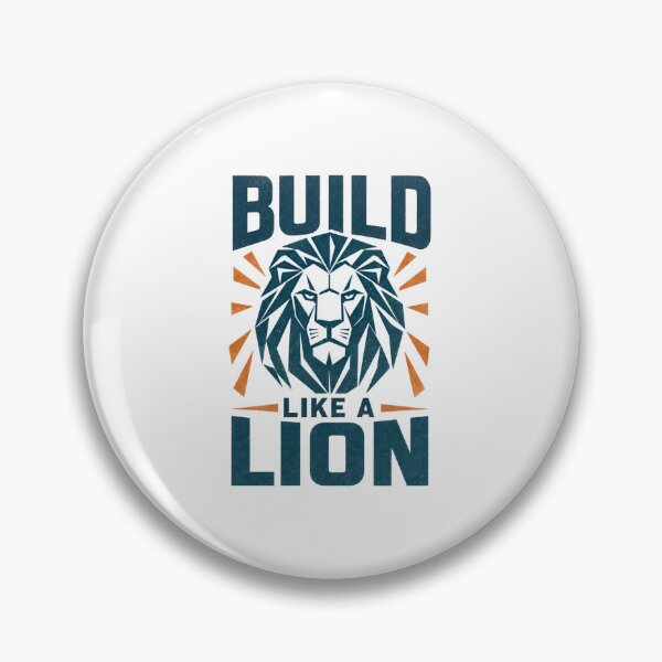 Item preview, Build Like a Lion Geometric Low Poly Lion Head Gym Motivation Graphic designed and sold by Bennie Singh.