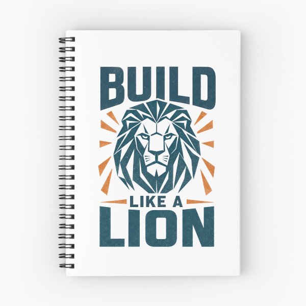 Item preview, Build Like a Lion Geometric Low Poly Lion Head Gym Motivation Graphic designed and sold by Bennie Singh.