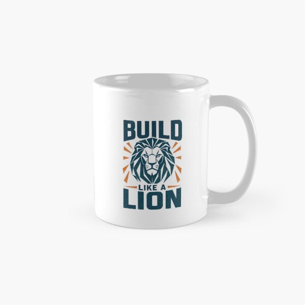 Item preview, Build Like a Lion Geometric Low Poly Lion Head Gym Motivation Graphic designed and sold by Bennie Singh.