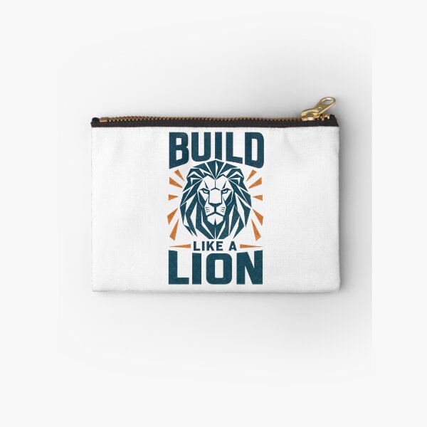 Item preview, Build Like a Lion Geometric Low Poly Lion Head Gym Motivation Graphic designed and sold by Bennie Singh.