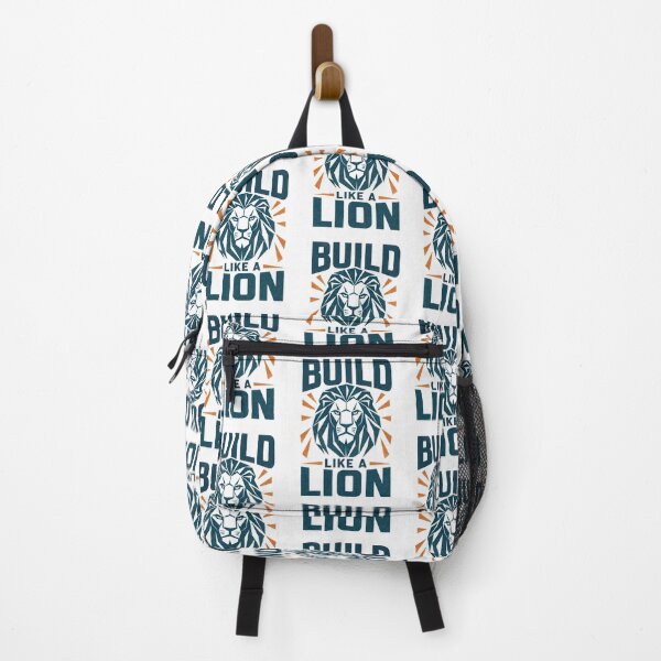 Item preview, Build Like a Lion Geometric Low Poly Lion Head Gym Motivation Graphic designed and sold by Bennie Singh.
