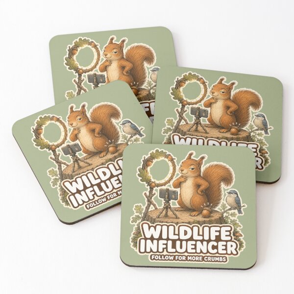 Item preview, Wildlife Influencer Follow for More Crumbs designed and sold by ChirpInc.