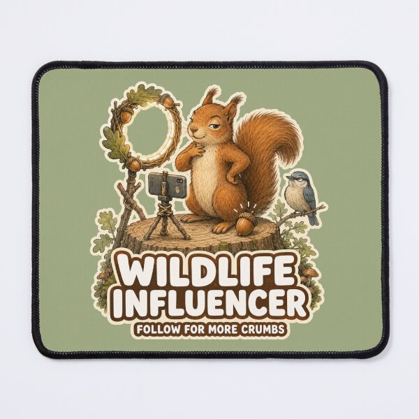 Item preview, Wildlife Influencer Follow for More Crumbs designed and sold by ChirpInc.