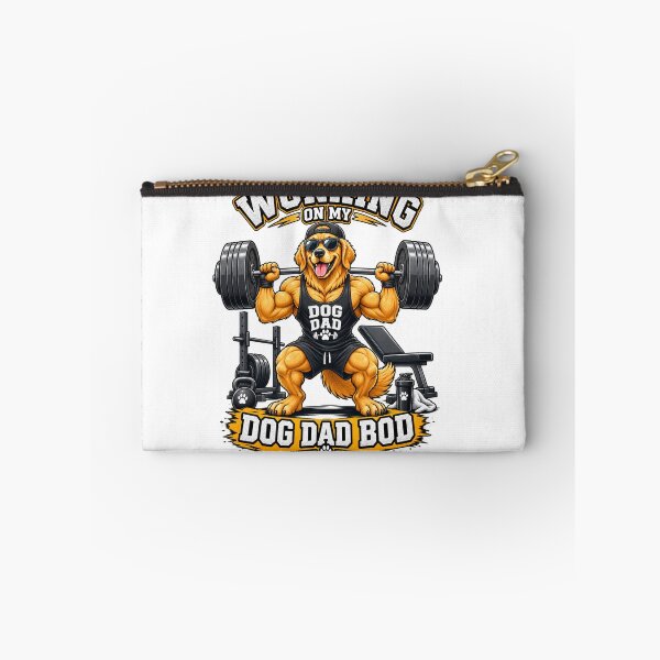 Item preview, Golden Retriever Dog Dad Gym Workout – Working On My Dog Dad Bod Funny Fitness Design designed and sold by LuxeBuzz.
