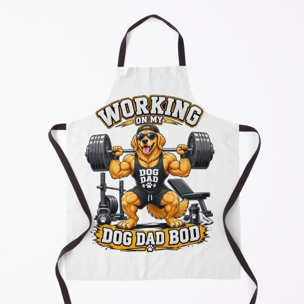 Item preview, Golden Retriever Dog Dad Gym Workout – Working On My Dog Dad Bod Funny Fitness Design designed and sold by LuxeBuzz.