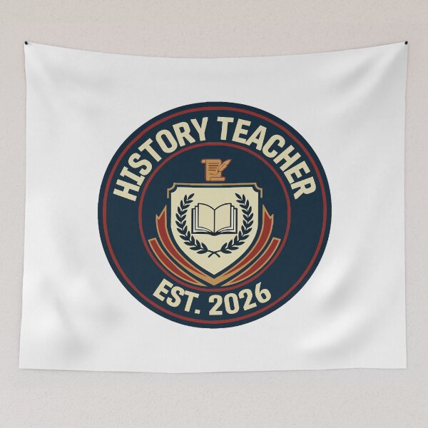 Item preview, Back to school History Teacher Est 2026 | Vintage Funny History Educator designed and sold by Uglyandcute.