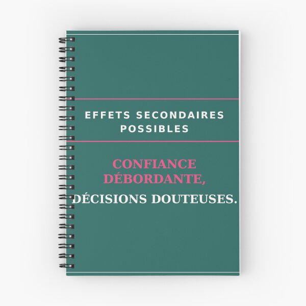 Item preview, Possible side effects: overconfidence, questionable decisions - Humorous quote designed and sold by VYNCERA.