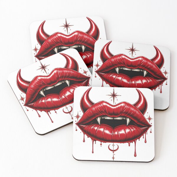 Item preview, Crimson Temptation Gothic Vampire Lips designed and sold by Imagine Isso.