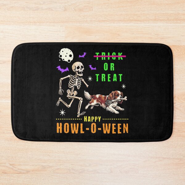 Item preview, Happy Howl-O-Ween Skeleton Dog Trick or Treat designed and sold by d247.