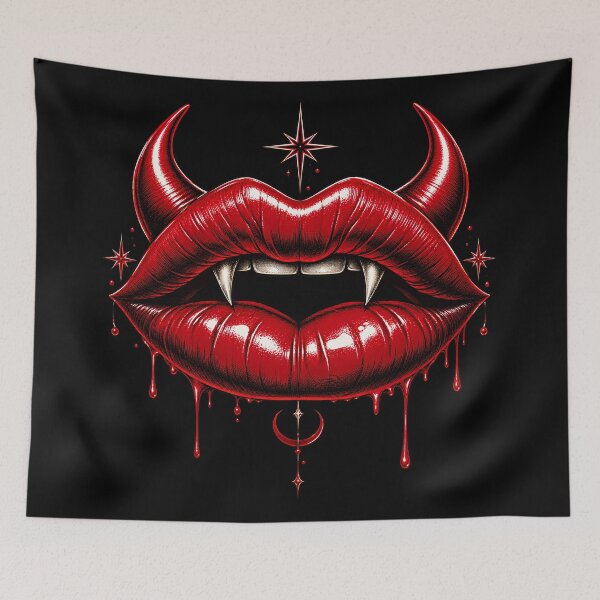 Item preview, Crimson Temptation Gothic Vampire Lips designed and sold by Imagine Isso.