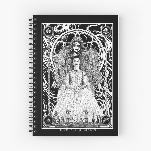 Item preview, Creature & Lady Elizabeth | Frankenstein Gothic Art | Dark Aesthetic Illustration designed and sold by ONYX ART & DESIGN.