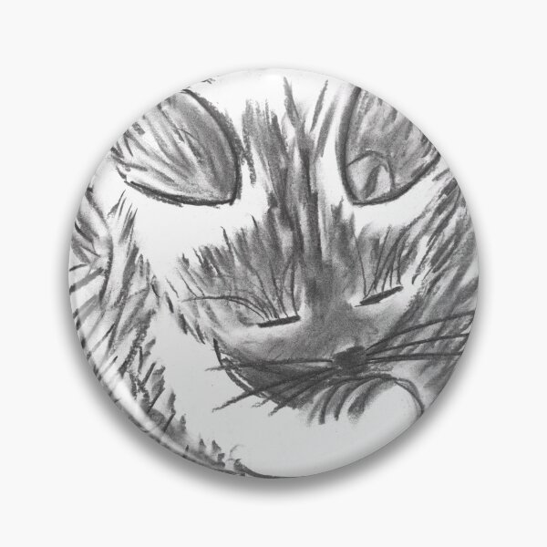 Item preview, Cat Romy, Katzenwäsche, Charcoal designed and sold by Anke‘s Bazaar.