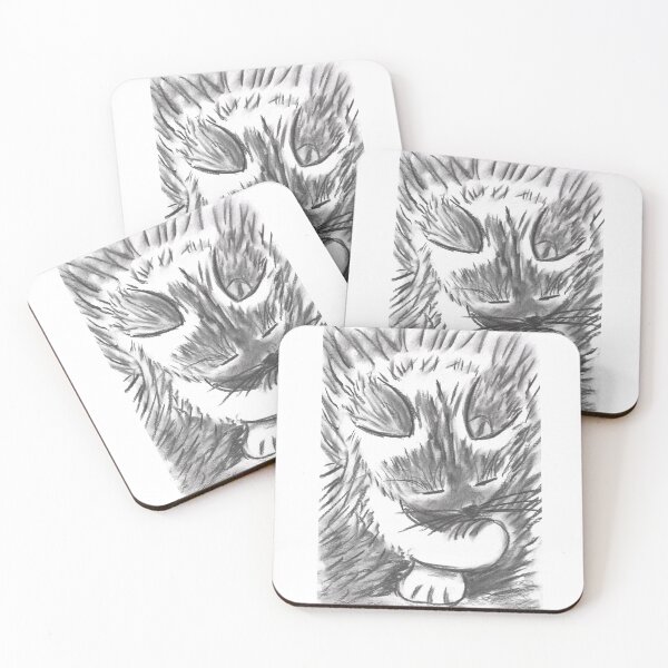 Item preview, Cat Romy, Katzenwäsche, Charcoal designed and sold by Anke‘s Bazaar.