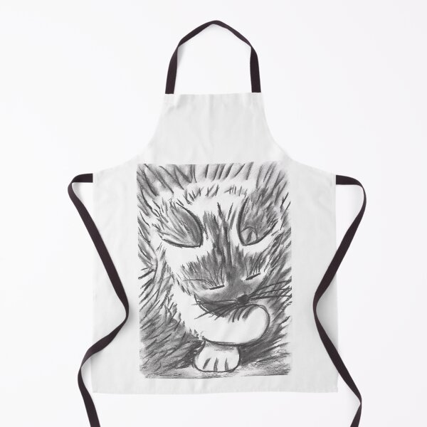 Item preview, Cat Romy, Katzenwäsche, Charcoal designed and sold by Anke‘s Bazaar.