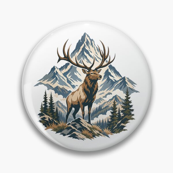 Item preview, Mountain Spirit Elk designed and sold by Wild Creative Art.