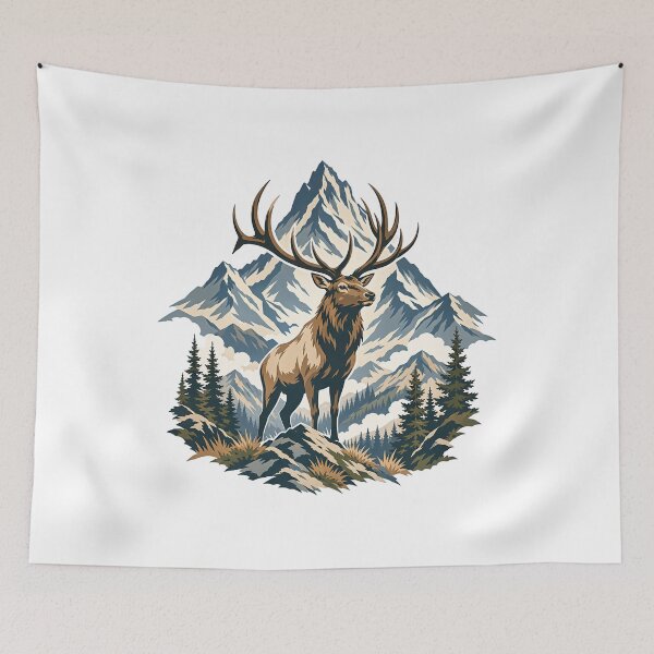 Item preview, Mountain Spirit Elk designed and sold by Wild Creative Art.