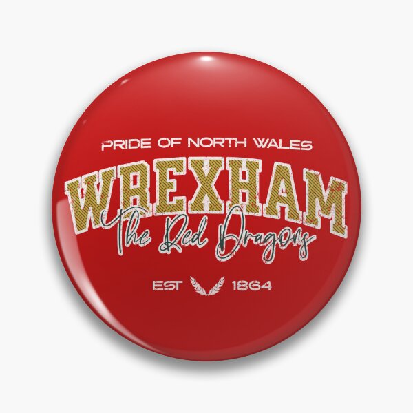 Item preview, Wrexham The Red Dragons Vintage 1864 Retro Football Soccer Sports Streetwear Design designed and sold by Red-since-1892.