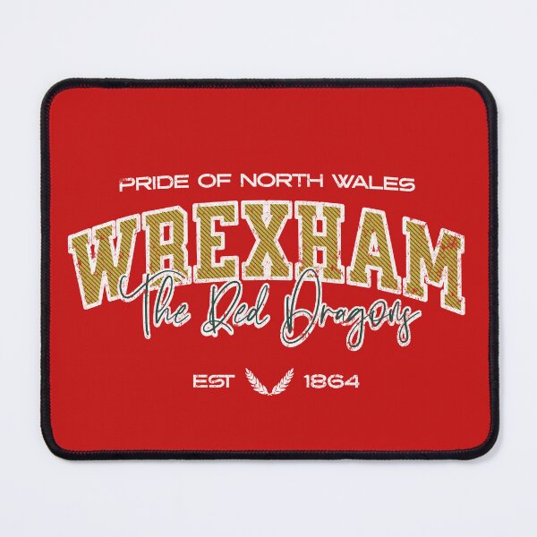 Item preview, Wrexham The Red Dragons Vintage 1864 Retro Football Soccer Sports Streetwear Design designed and sold by Red-since-1892.