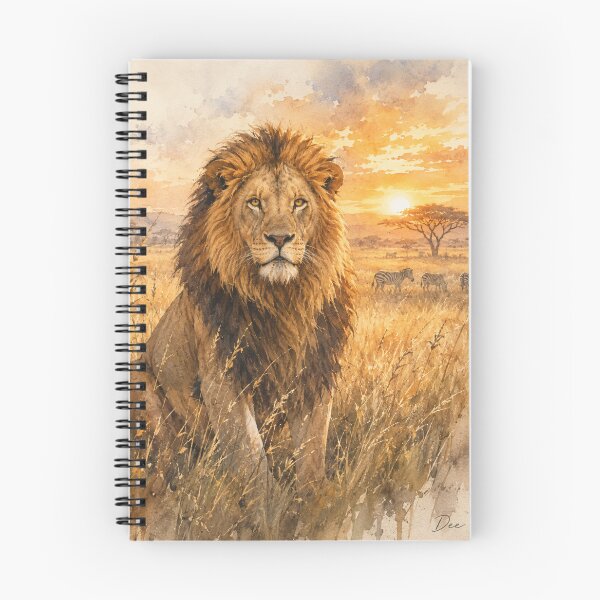 Item preview, Majestic Male Lion at Golden Hour - Landscape designed and sold by Island Pace Design.