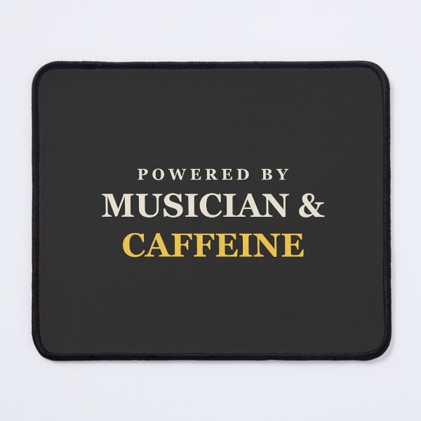 Item preview, Powered By Musician & Caffeine - Musician designed and sold by RetroThreadWorks.