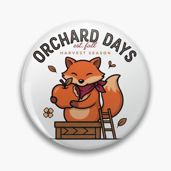 Item preview, Orchard Days Harvest Season – Cute Fox with Apple Fall Design designed and sold by LYRA-Concepts.