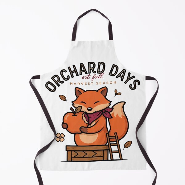Item preview, Orchard Days Harvest Season – Cute Fox with Apple Fall Design designed and sold by LYRA-Concepts.