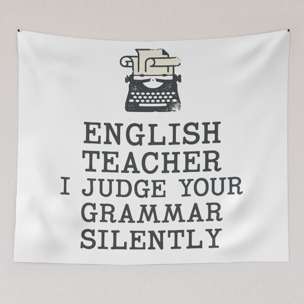 Item preview, Back to school English Teacher I Judge Your Grammar Silently | Funny English designed and sold by Uglyandcute.