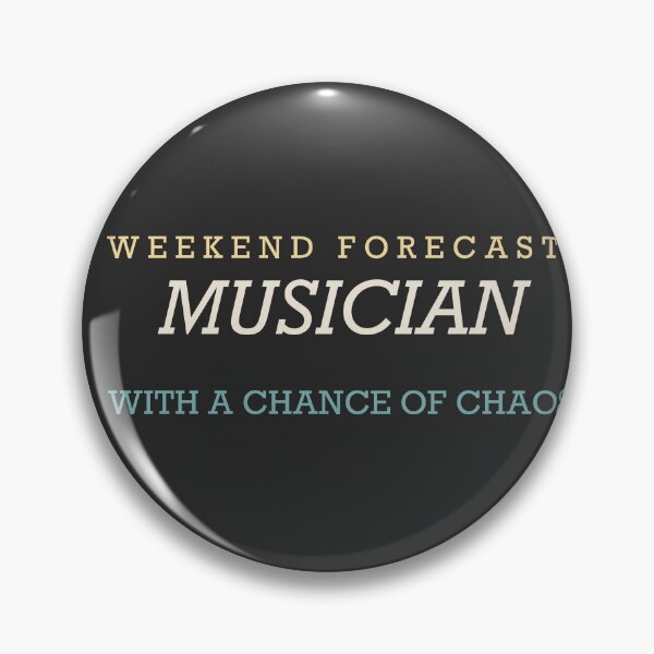 Item preview, Weekend Forecast: Musician With A Chance Of Chaos - Musician designed and sold by RetroThreadWorks.