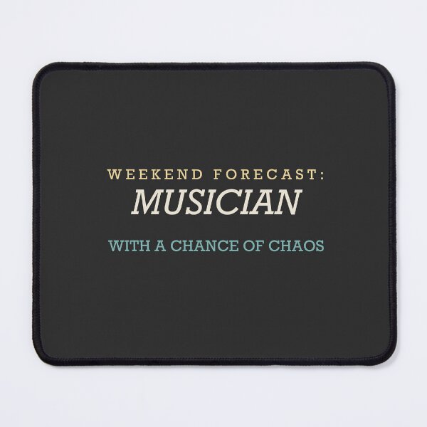 Item preview, Weekend Forecast: Musician With A Chance Of Chaos - Musician designed and sold by RetroThreadWorks.