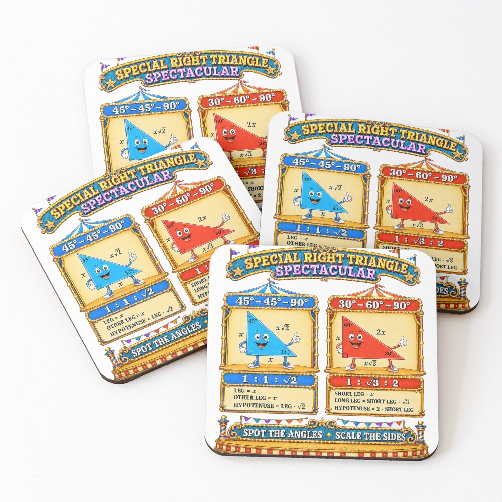 Item preview, Coasters (Set of 4) designed and sold by ForestaMath.