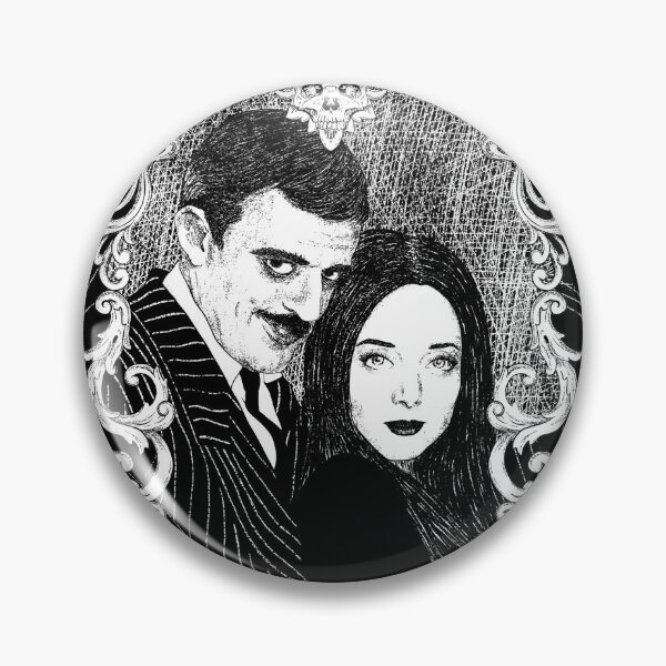 Item preview, Gomez & Morticia | The Addams Family Gothic Art | Dark Aesthetic Illustration designed and sold by ONYX ART & DESIGN.