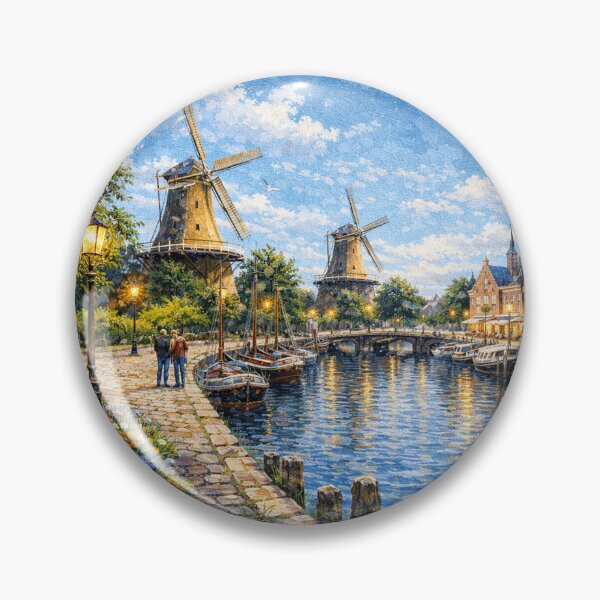 Item preview, A painting of Dokkum, the Netherlands – A Beautiful place in Europe. designed and sold by GalleryKauffeld.
