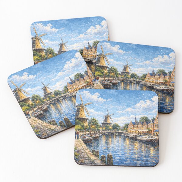 Item preview, A painting of Dokkum, the Netherlands – A Beautiful place in Europe. designed and sold by GalleryKauffeld.