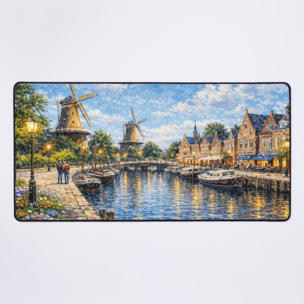 Item preview, A painting of Dokkum, the Netherlands – A Beautiful place in Europe. designed and sold by GalleryKauffeld.