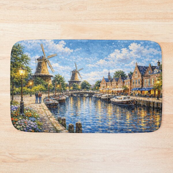 Item preview, A painting of Dokkum, the Netherlands – A Beautiful place in Europe. designed and sold by GalleryKauffeld.