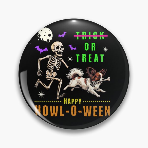 Item preview, Happy Howl-O-Ween Skeleton Dog Trick or Treat designed and sold by d247.