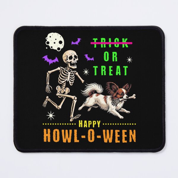 Item preview, Happy Howl-O-Ween Skeleton Dog Trick or Treat designed and sold by d247.