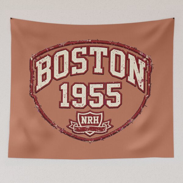 Item preview, BOSTON 1955 Varsity Patch - Massachusetts College Design designed and sold by Normandy Road Heritage™ - Vintage Garage Art.