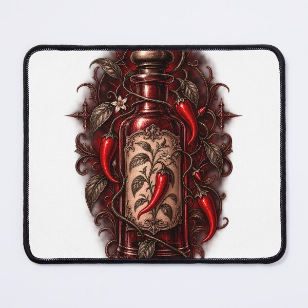 Item preview, Vintage Hot Sauce Bottle Chili Ornament designed and sold by ChiliWild.