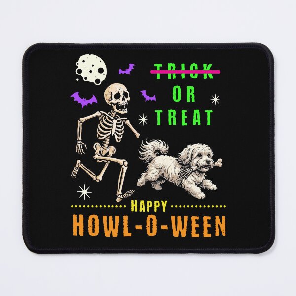 Item preview, Howl-O-Ween Skeleton Dog Trick or Treat Spooky Fun designed and sold by d247.