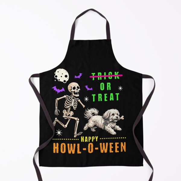 Item preview, Howl-O-Ween Skeleton Dog Trick or Treat Spooky Fun designed and sold by d247.