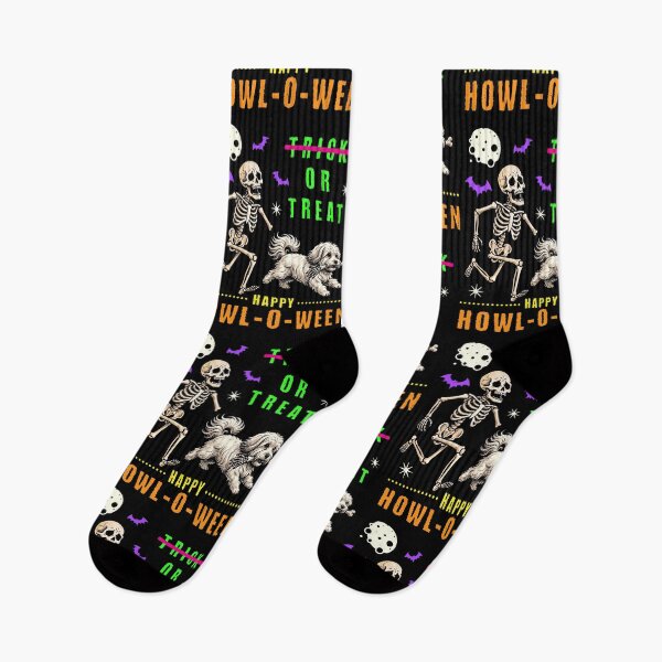 Item preview, Howl-O-Ween Skeleton Dog Trick or Treat Spooky Fun designed and sold by d247.
