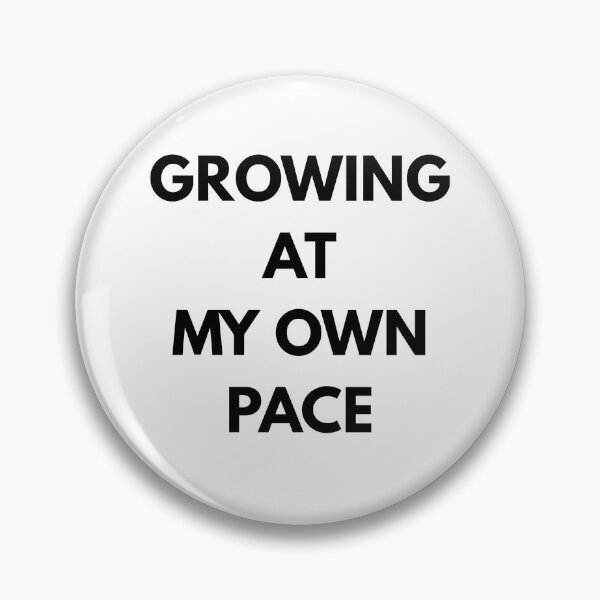 Item preview, Growing At My Own Pace Minimalist Typographic  designed and sold by ArtisanPrintHk.