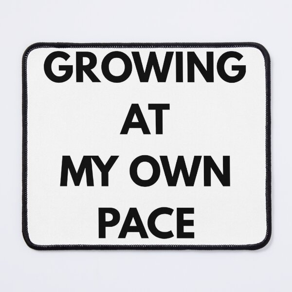 Item preview, Growing At My Own Pace Minimalist Typographic designed and sold by ArtisanPrintHk.